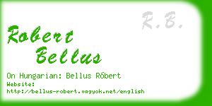 robert bellus business card