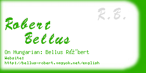 robert bellus business card